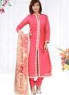 Pink Colour Latest New Exclusive Fancy Designer Casual Wear Chanderi Silk Salwar Suit Collection 825 - PINK
